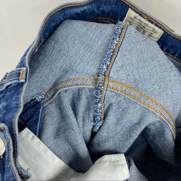 Levis Wedgie Straight Jeans Blue Revolve Size 29 x 26 Button Fly High Rise Denim - Picture 11 of 13